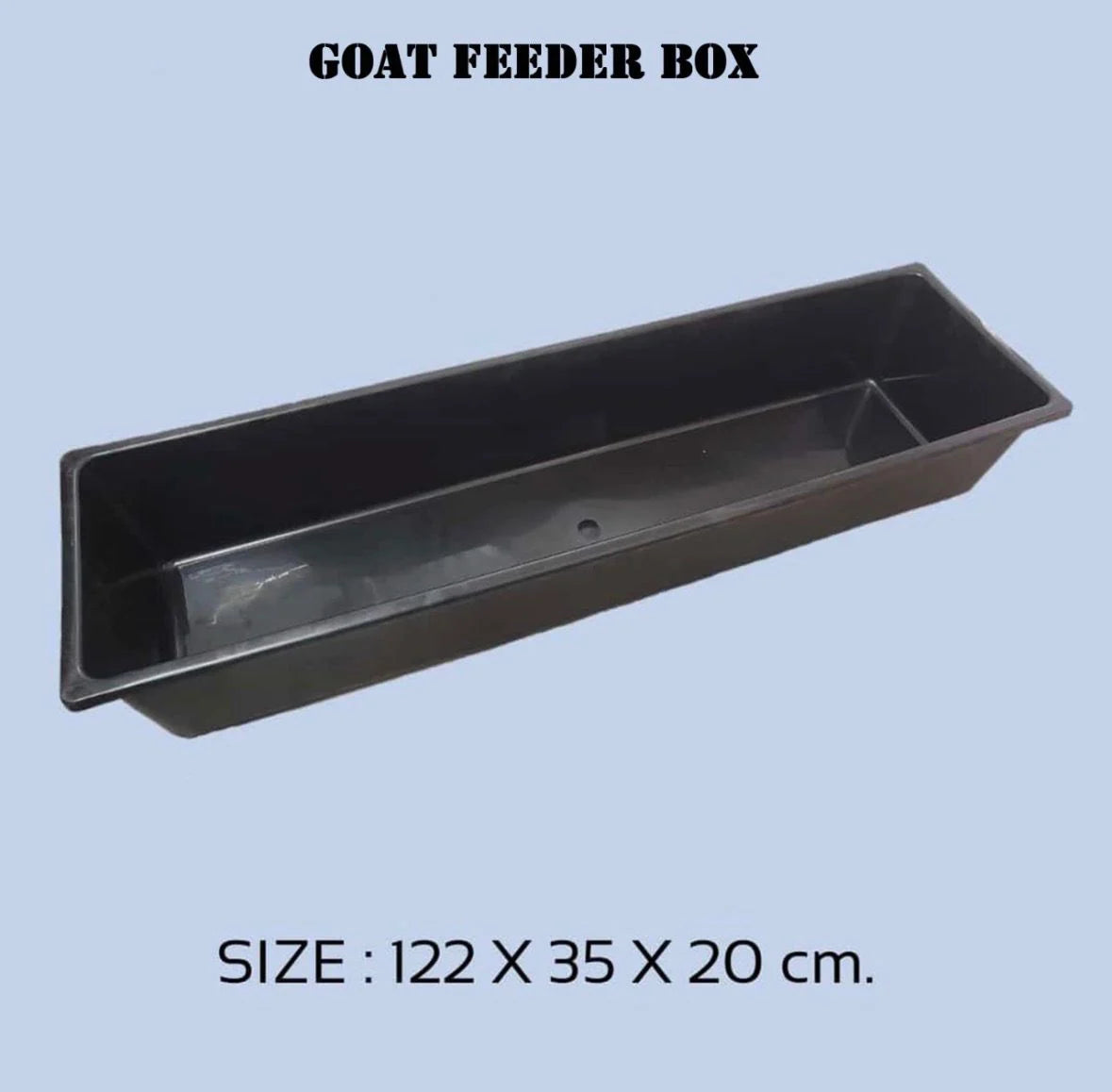22 cm Goat Feeder Box – Pack of 5 | Heavy Duty Plastic Feeding Trough for Goats, Sheep & Lambs | Durable Livestock Feed Container CJ farms and Agritech