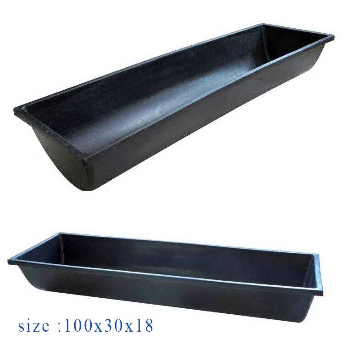 3.3 Feet Goat Feeder Box (100 × 30 × 18 cm) – Pack of 5 | Heavy Duty Plastic Feeding Trough for Goats, Sheep & Lambs | Durable Livestock Feed Container CJ farms and Agritech