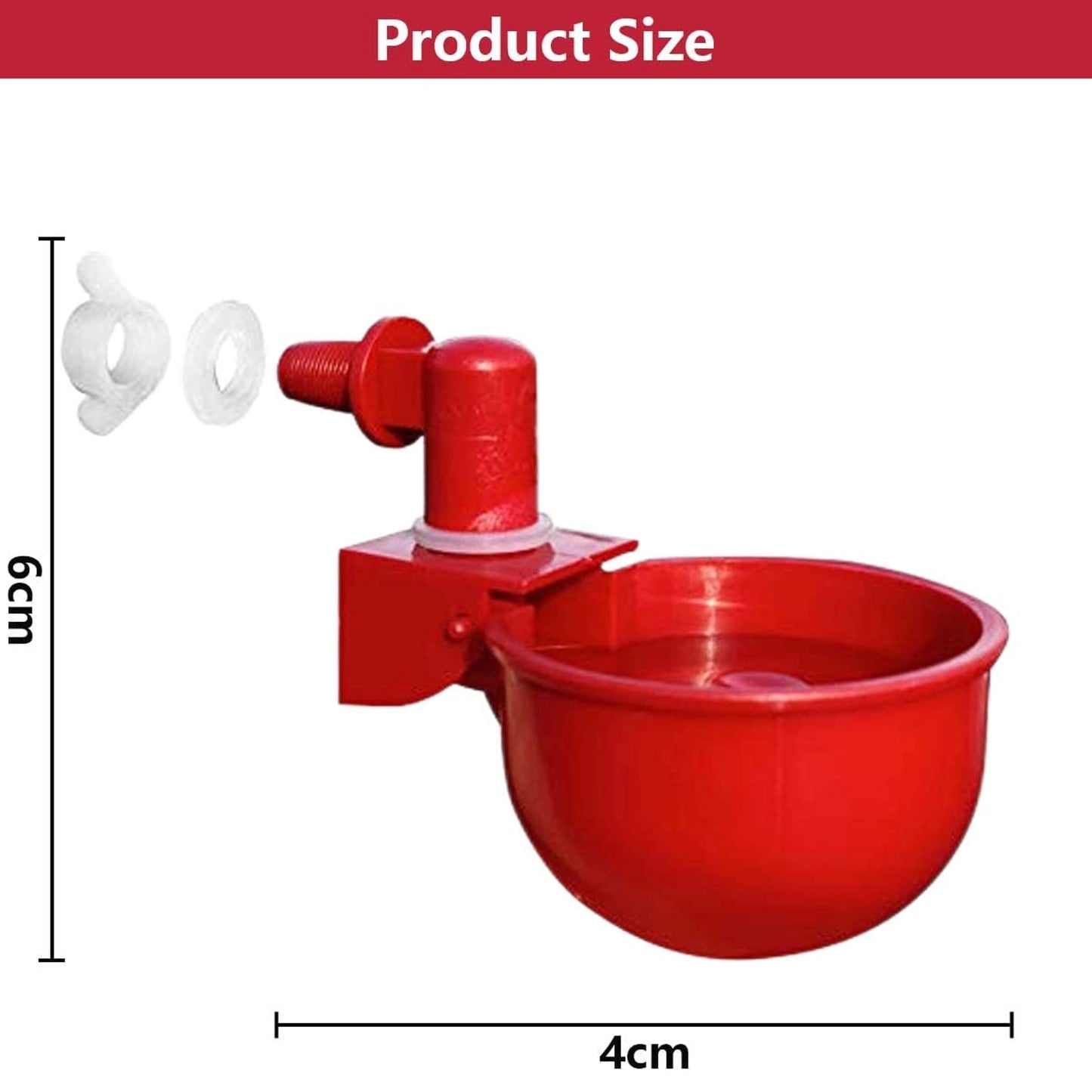 5 Pcs Automatic Chicken Feeder Cups | Auto-Refill Poultry Water Drinker | Automatic Water Bowl Cups for Chickens & Birds