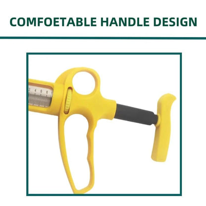 Reusable Vaccination Gun for Poultry, Pigs, Sheep, Dogs & Goats | 10ml Adjustable Dose Veterinary Syringe | Precision Livestock Vaccinator