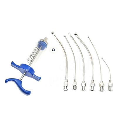 30ml Hand Feeding Syringe Set with 6 Stainless Steel Needles | Veterinary Feeding Kit for Birds, Puppies, Kittens & Small Animals