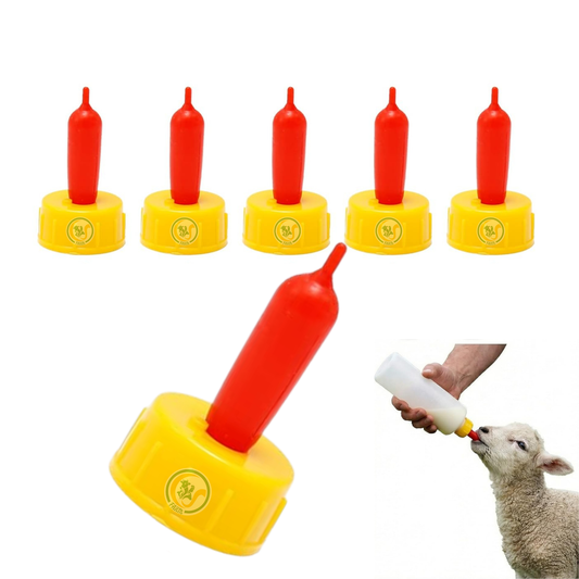 Bottle Topper Nipple for Goats, Puppies & Kittens | Soft Feeding Teat for Newborn Animals | Easy Bottle Attachment My Store