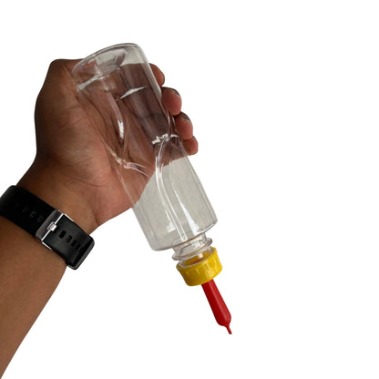 Goat & Sheep Milk Feeding Bottle with Spare Nipple | Easy Feeding Solution for Lambs & Kids | Durable 300 ml Capacity