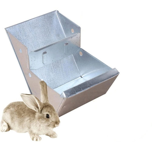 Rabbit Feeder Box | Durable Metal Feed Box for Rabbits | Hygienic, Spill-Proof Feeding Solution for Rabbit Farms & Pets