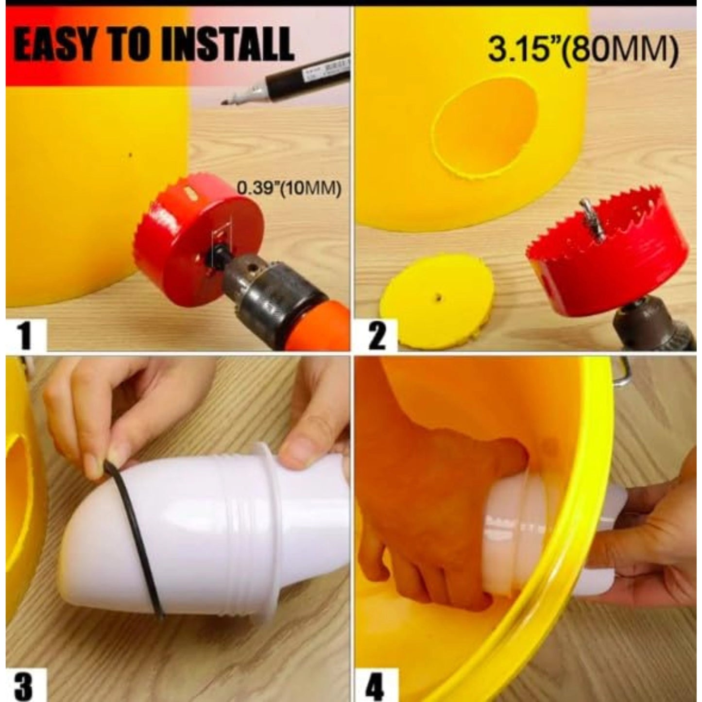 DIY Gravity Chicken Feeder | Rainproof Design for Buckets & Bins | Automatic No-Waste Poultry Feeding System