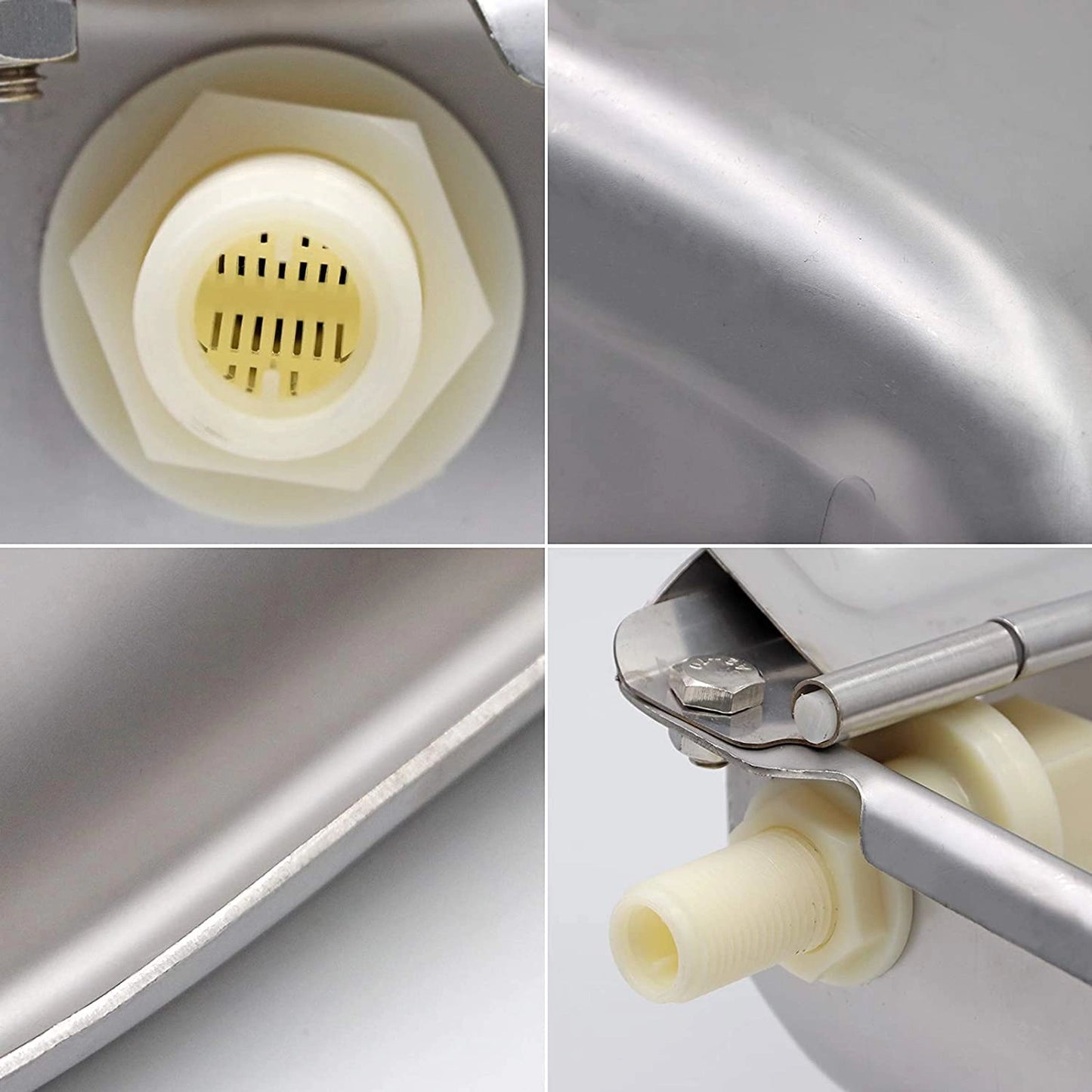 CJ Farms SS 304 Stainless Steel Automatic Water Bowl – 4L Unbreakable Rust-Resistant Drinking Dispenser for Cows, Goats, Dogs & Farm Animals