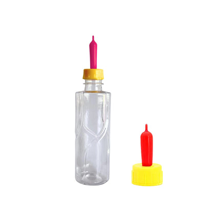 Goat & Sheep Milk Feeding Bottle with Spare Nipple | Easy Feeding Solution for Lambs & Kids | Durable 300 ml Capacity