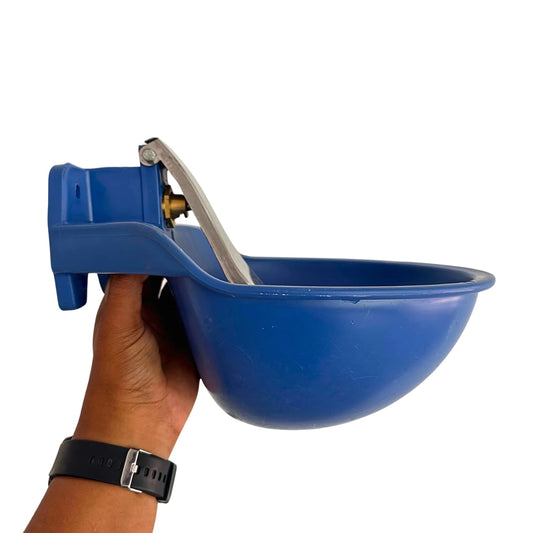 Unbreakable Plastic Automatic Cow Water Bowl Dispenser with U-Bolt | Durable Livestock Drinking Waterer for Cattle, Goats & Sheep