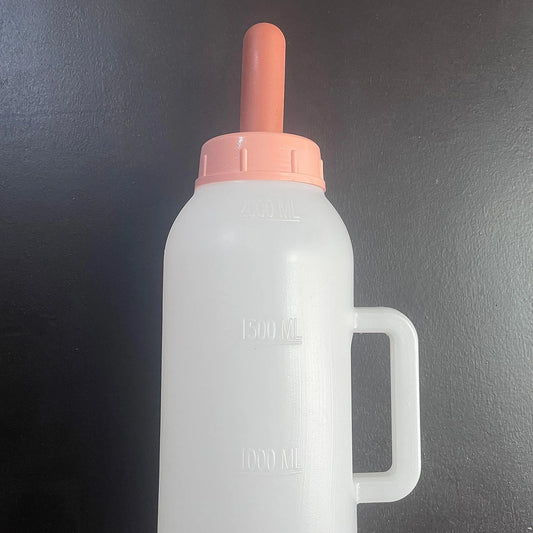 Heavy-Duty 2L Calf Milk Feeding Bottle with Food-Grade Nipple | Durable Livestock Feeder for Calves | Safe & Hygienic Farm Feeding Bottle