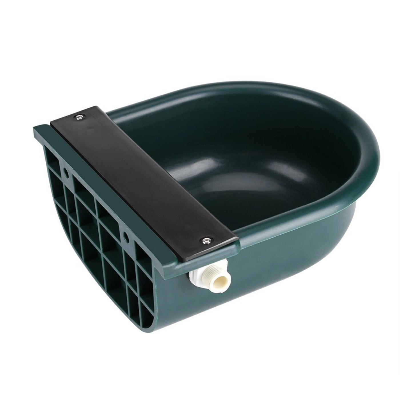 Automatic Water Bowl 4L for Cows, Goats, Sheep & Buffalo | Unbreakable Plastic Livestock Drinking Bowl with Float Ball Valve – Durable Farm Water Feeder (Green)