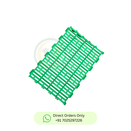 Durable Pig Farm Flooring Slat 60x40 cm - Heavy-Duty Plastic Slatted Floor for Pigs & Piglets cjfarms.in