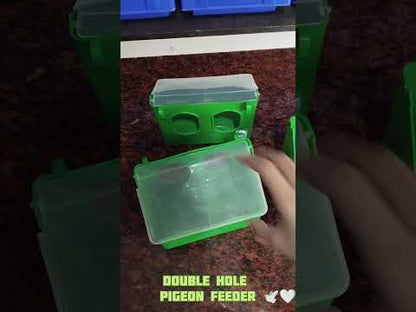 Double Hole Pigeon Feeder – Hanging Type (Pack of 2) | Durable Outdoor Feeder for Pigeons, Doves & Small Birds